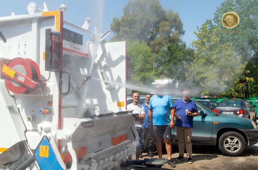  Δήμος Καβάλας: Επίδειξη του τρόπου λειτουργίας των απορριμματοφόρων περισυλλογής οργανικών αποβλήτων